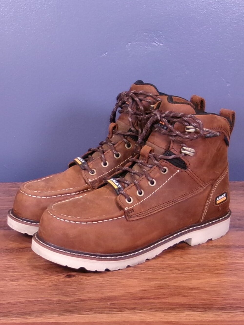 Wmns ARIAT Rebar Lift 6" Waterproof Composite Toe Work Boot 9 B